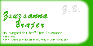 zsuzsanna brajer business card